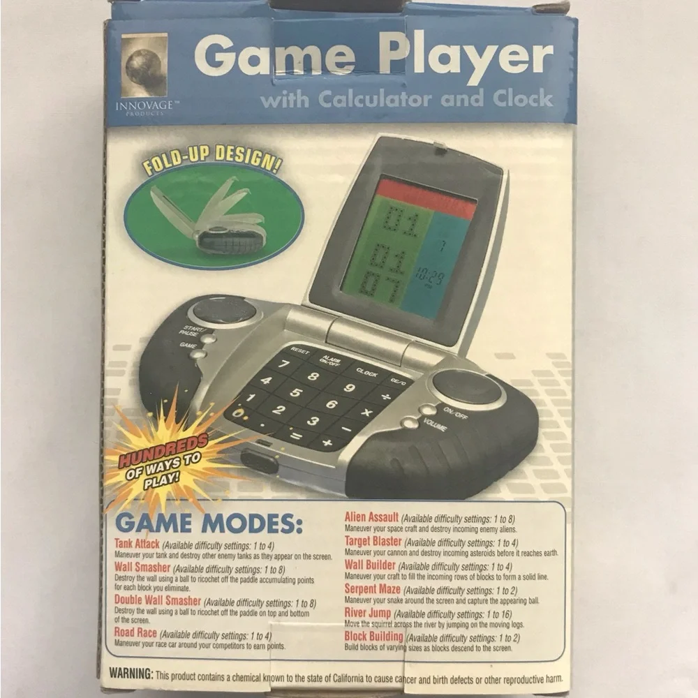 Innovage 2007 Portable Game Player with Calculator and Alarm Clock Handheld